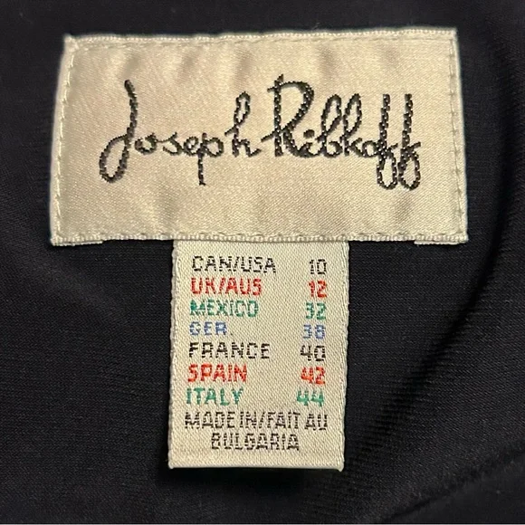 Joseph Ribkoff Black Sleeveless Tunic with Gold Accents - Picture 4 of 4